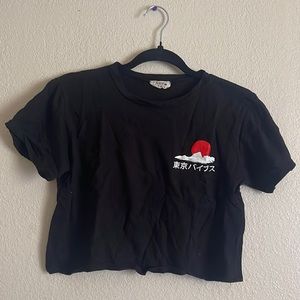 Black crop top Size XS